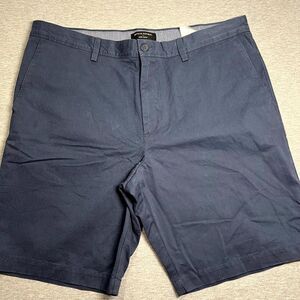 Banana Republic Shorts Mens 36 Navy Aiden Short Chino Stretch Flat Front